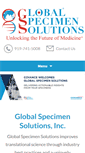 Mobile Screenshot of globalspecimensolutions.com